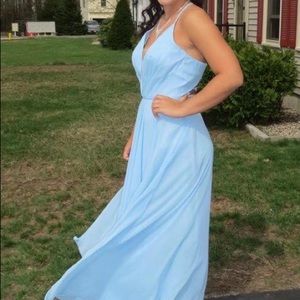 Blue prom dress